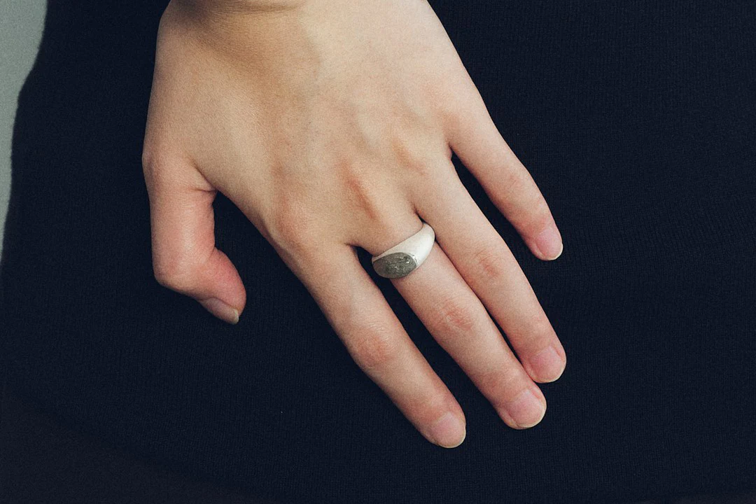 OLIO E ACETO 24 Autumn and Winter Melaleuca Crystal/Sterling Silver Agate Drop Ring OLIO-OA11F02-HUIYIN Crystal - Image 8