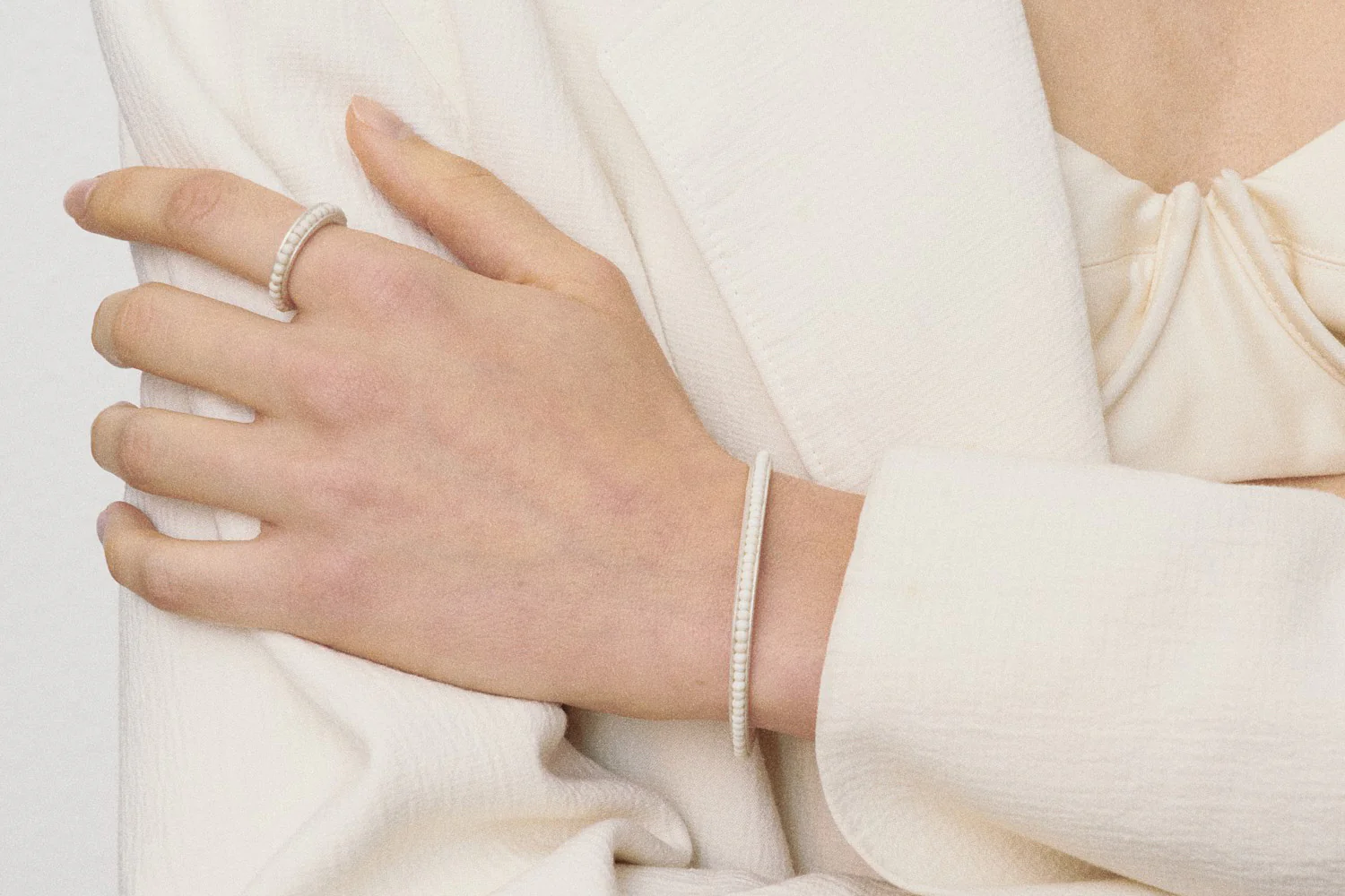 OLIO E ACETO Pure Silver White Pine Bad Bad Bracelet OA06A11 - Image 7