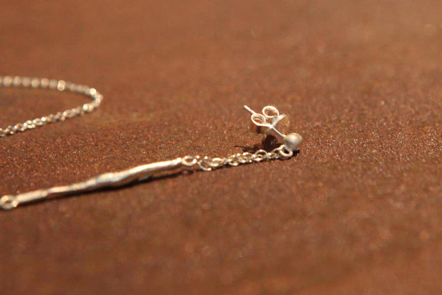 Olio e Aceto silver long chain earrings oa01e16 poea01 - Image 3