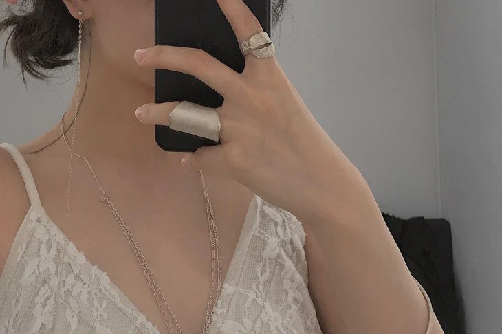 Olio e Aceto silver long chain earrings oa01e16 poea01 - Image 6