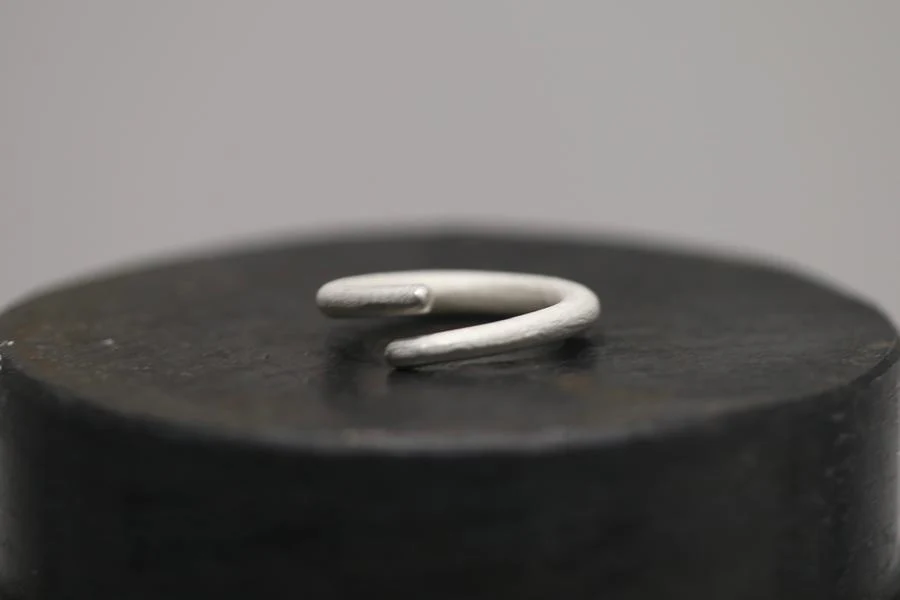 OLIO E ACETO Silver Silver Track Ring OA05F07 - Image 7