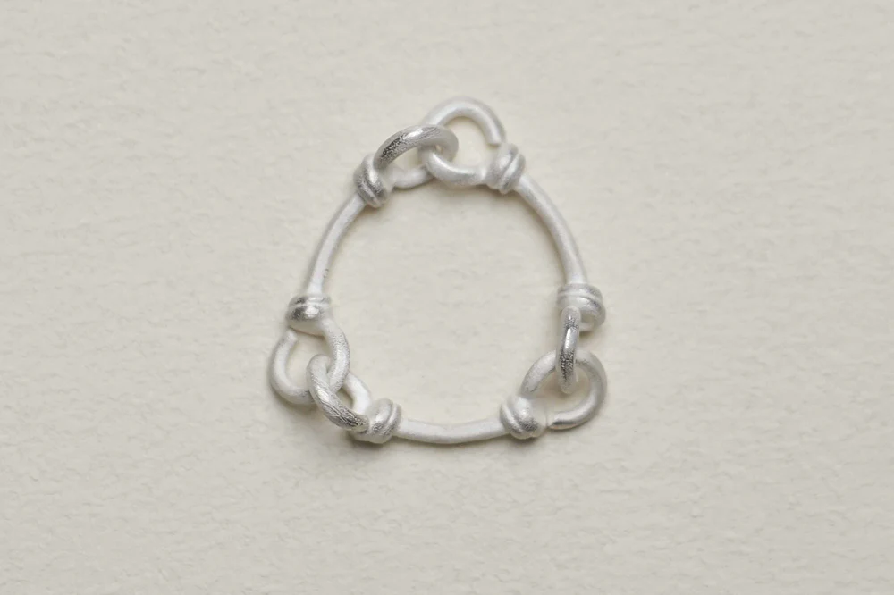 OLIO E ACETO sterling silver hook ring OA10F14 - Image 2