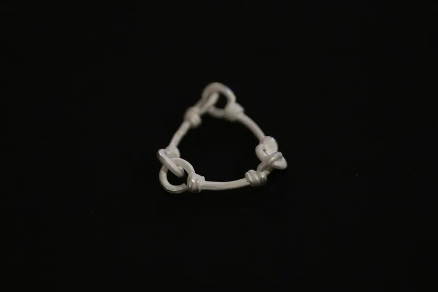 OLIO E ACETO sterling silver hook ring OA10F14 - Image 3