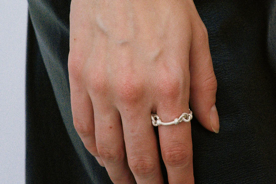 OLIO E ACETO sterling silver hook ring OA10F14 - Image 4