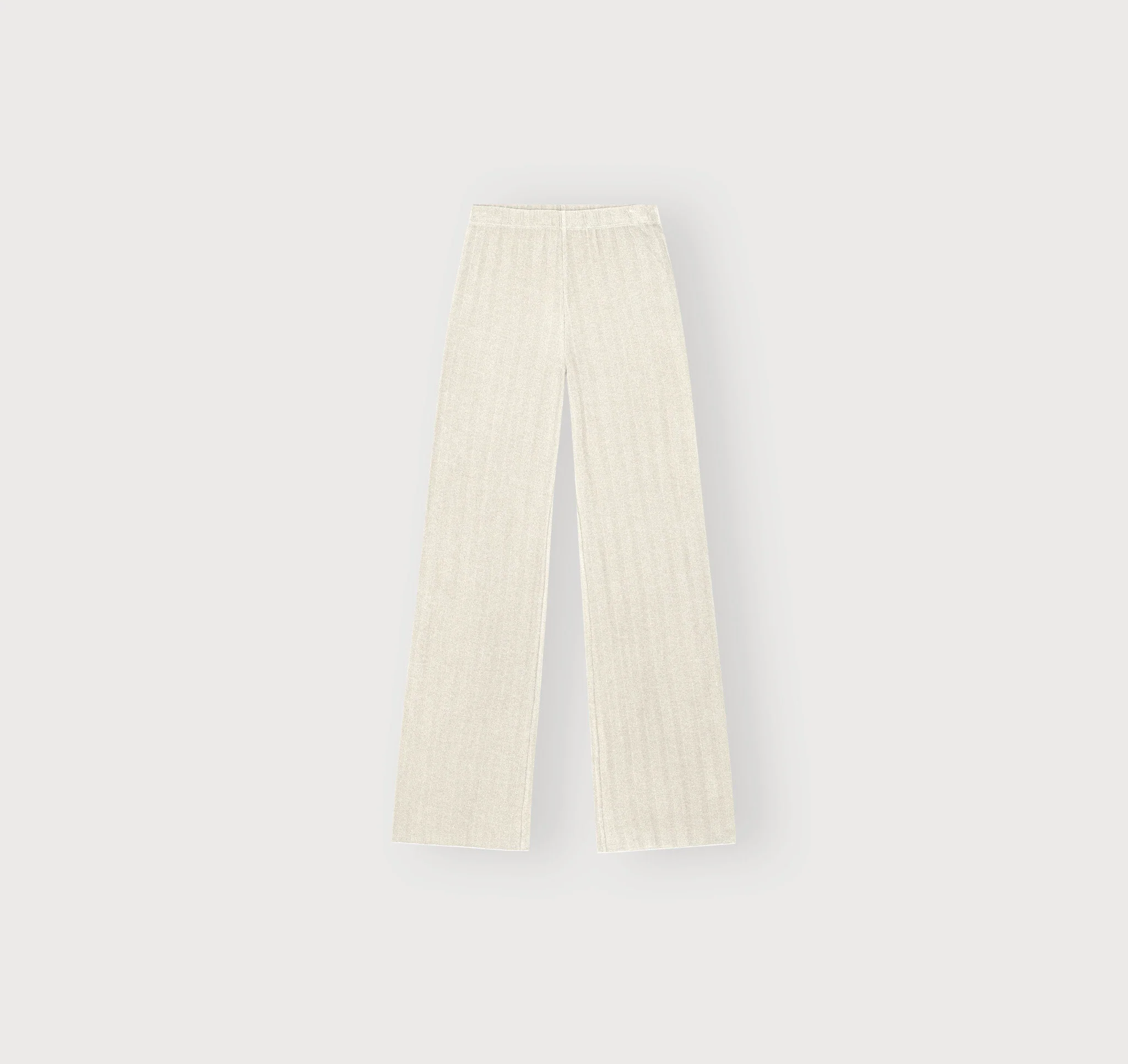 ORGANIC BASICS Spring/Summer 2026 Knitted Lace Top/Openwork Straight Leg Pants OB-OB420036-Cloud Pants - Image 5