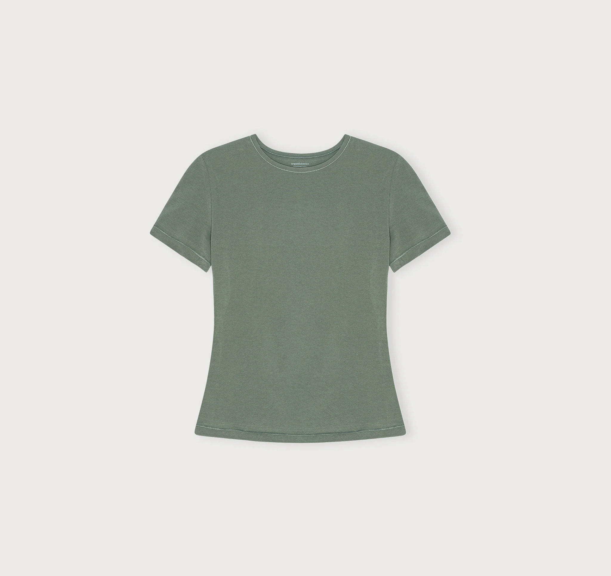ORGANIC BASICS Spring/Summer 2026 Stretch T-Shirt OB-OB130002-Seaweed - Image 3