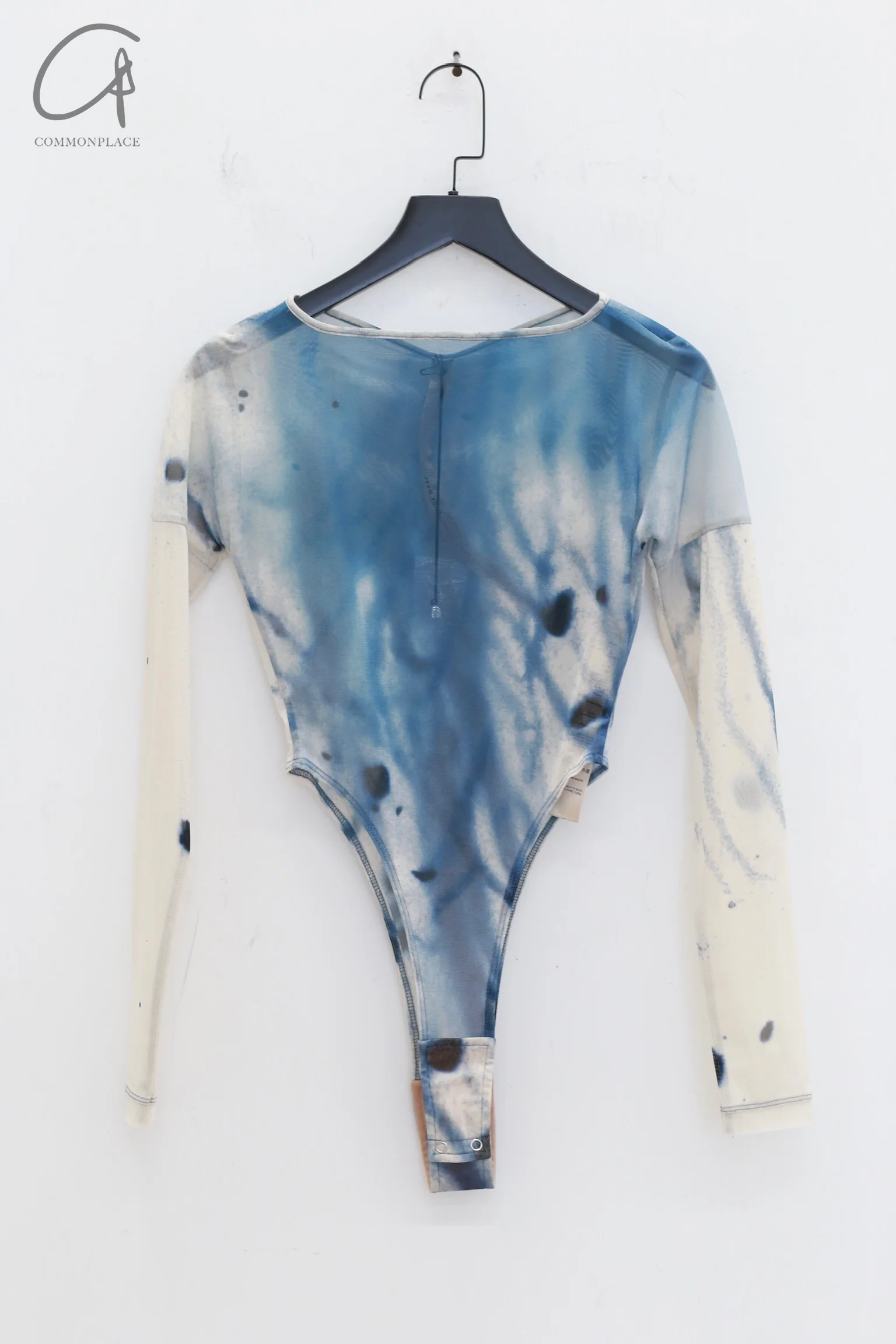 OUDE WAAG 24 autumn and winter abstract print jumpsuit OW-24AW-BD01P2BU061-LB blue and white - Image 5