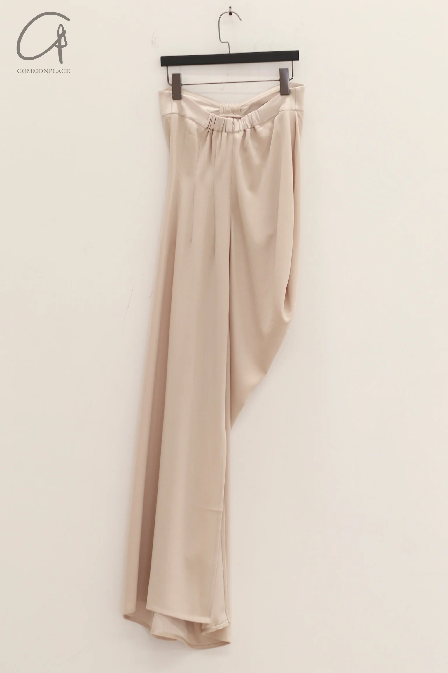 OUDE WAAG 24 Autumn and Winter Asymmetric Drape Dress OW-24AW- DS19A1WI180-MH POW1 Beige Gray OW-24AW-DS02P1PK220 - Image 10