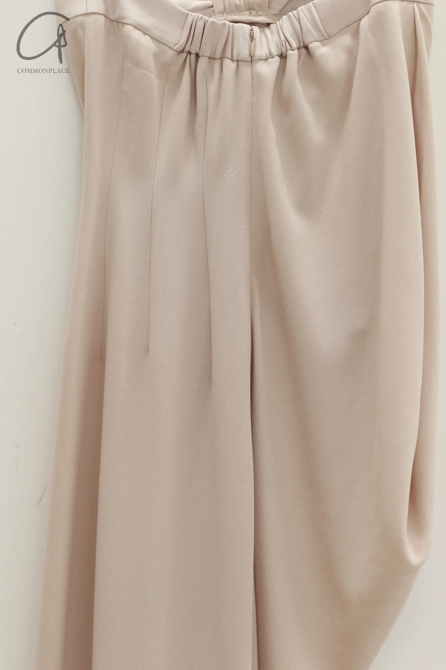 OUDE WAAG 24 Autumn and Winter Asymmetric Drape Dress OW-24AW- DS19A1WI180-MH POW1 Beige Gray OW-24AW-DS02P1PK220 - Image 8