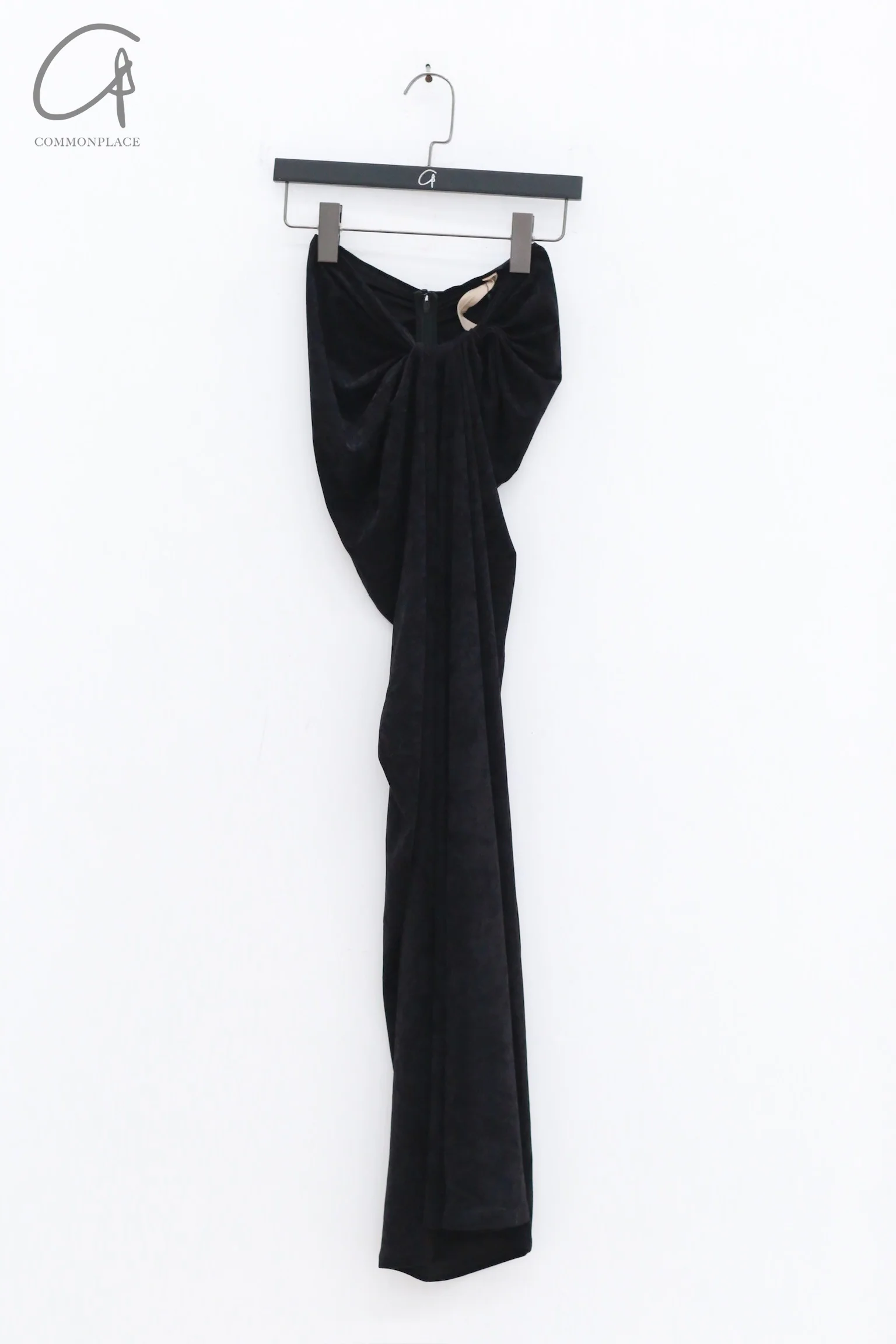 OUDE WAAG 24 Autumn and Winter Draped Knit Skirt Series OW-OW-24AW-SK02-HEI Black - Image 12