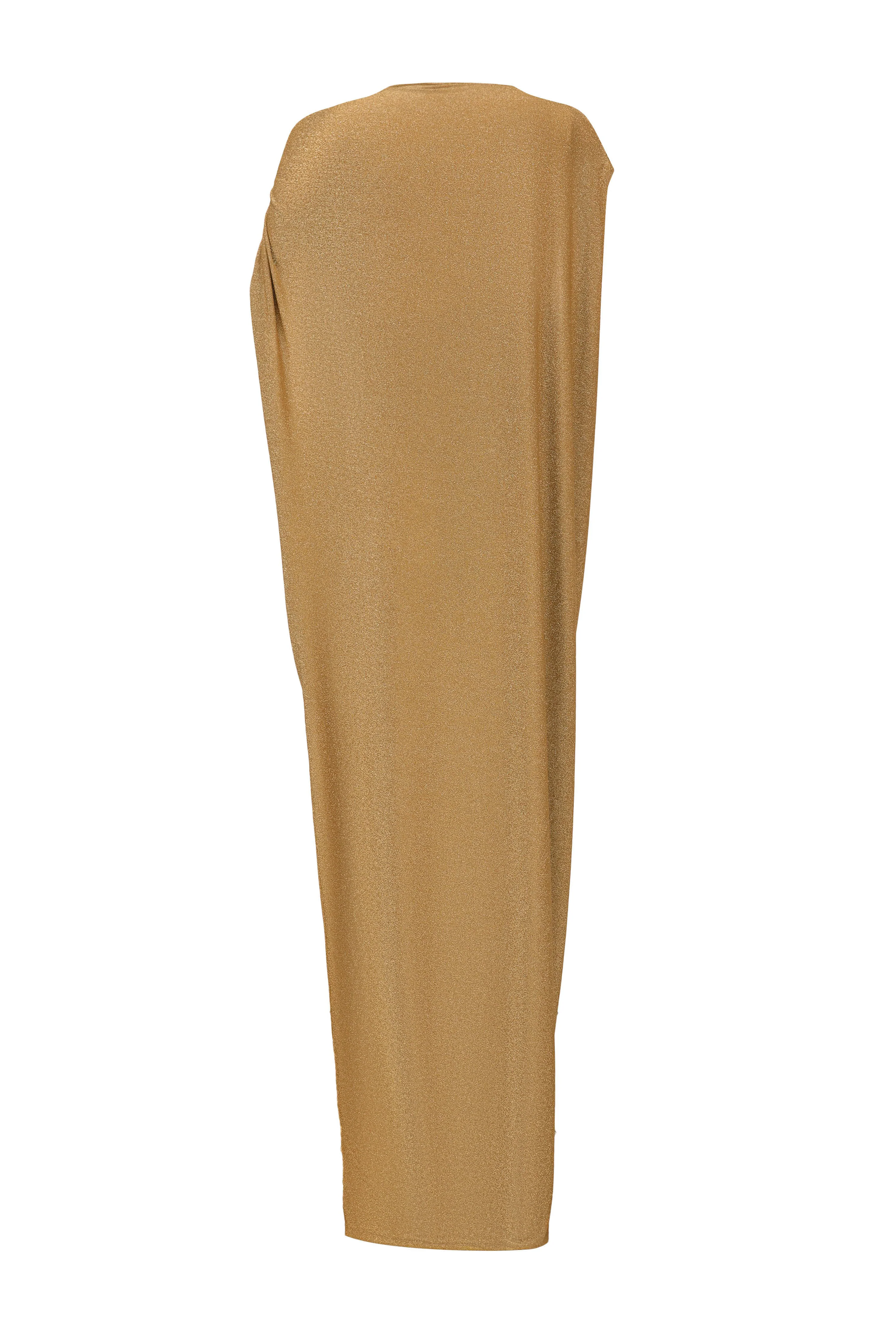 OUDE WAAG 24 Autumn and Winter Monk Knit Dress OW-OW-24AW-DS05-JIN Gold - Image 4