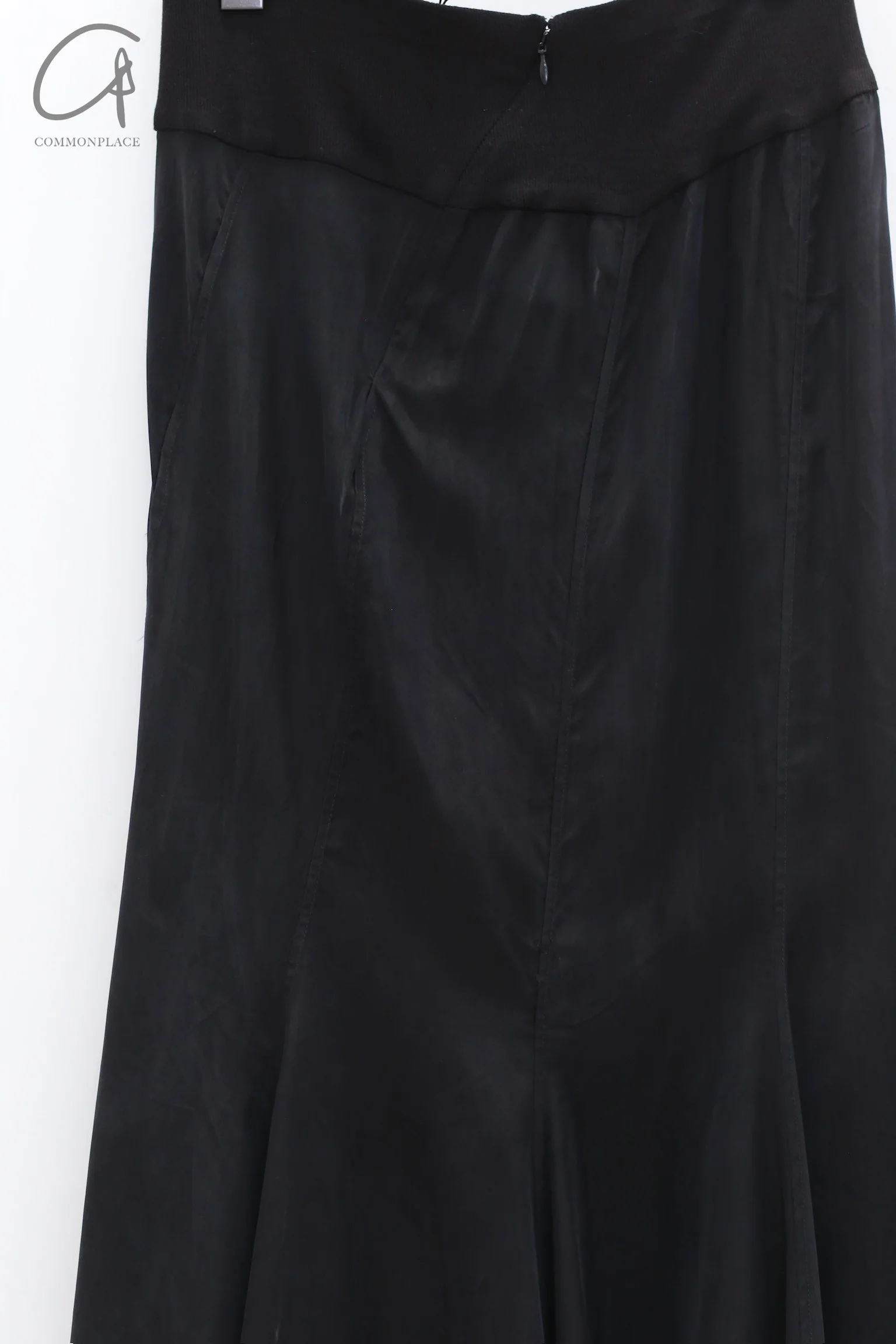 OUDE WAAG 24 Autumn and Winter Splicing Cupro-Ammonium Silk Fishtail Skirt Series OW-24AW -SK15C2BL900-HEI Black OW-24AW -SK15 - Image 16