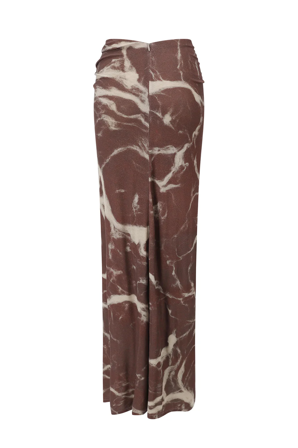OUDE WAAG 25 autumn and winter printed draped knitted thread skirt OW-OW-25AW-SK03P2BR048-ZHYH brown and gray print - Image 2