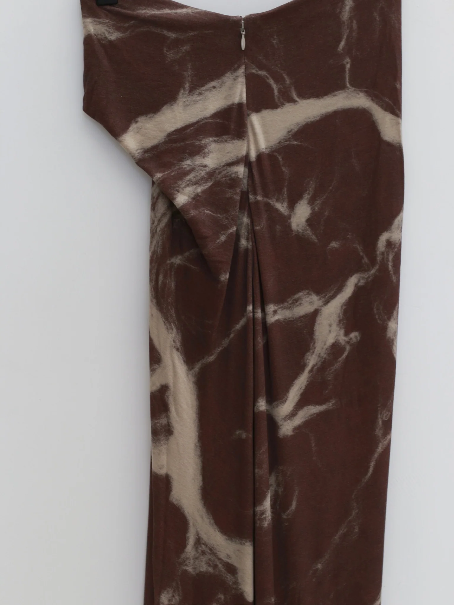 OUDE WAAG 25 autumn and winter printed draped knitted thread skirt OW-OW-25AW-SK03P2BR048-ZHYH brown and gray print - Image 4