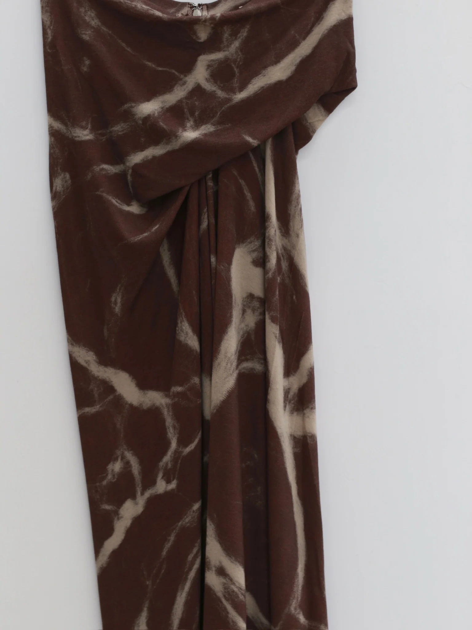 OUDE WAAG 25 autumn and winter printed draped knitted thread skirt OW-OW-25AW-SK03P2BR048-ZHYH brown and gray print - Image 5