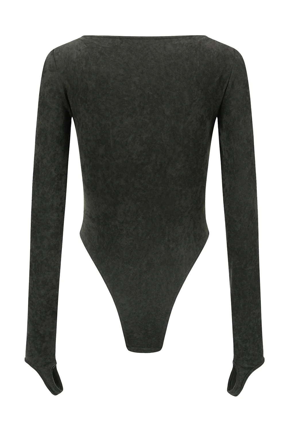 OUDE WAAG 25 Autumn and Winter Stretch Velvet Bodysuit OW-OW-25AW-BD03T1GR590-ML Dark Green - Image 2