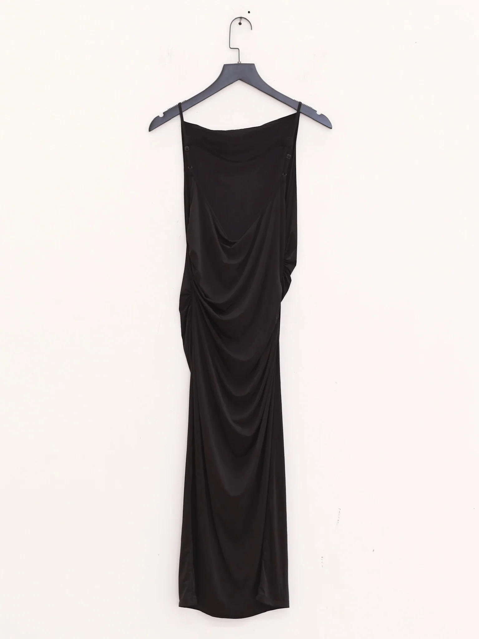 OUDE WAAG 25 Early Autumn One-shoulder pleated dress OW-OW-25PF-DS19P1BL900-HEI Black - Image 10