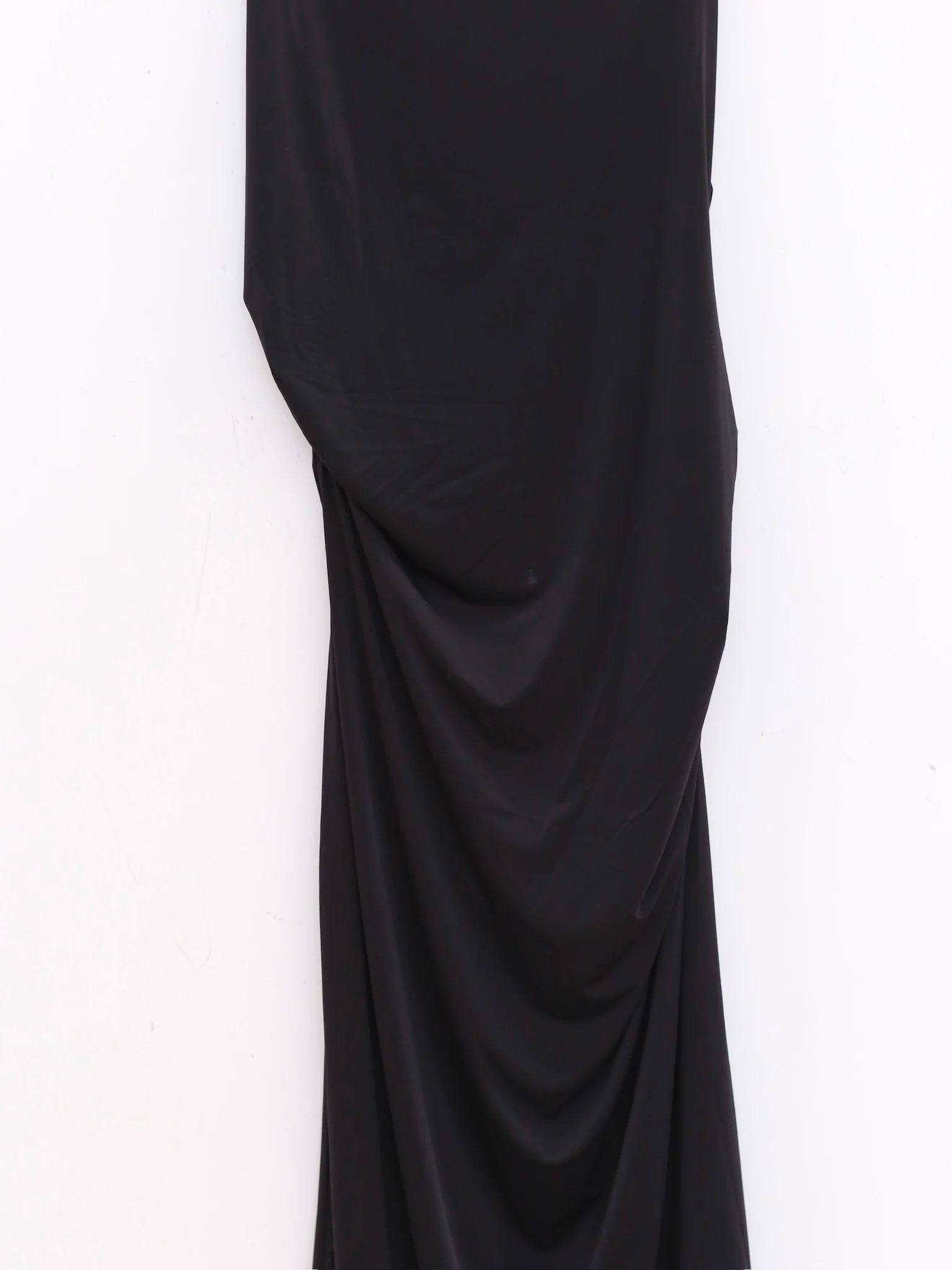 OUDE WAAG 25 Early Autumn One-shoulder pleated dress OW-OW-25PF-DS19P1BL900-HEI Black - Image 11