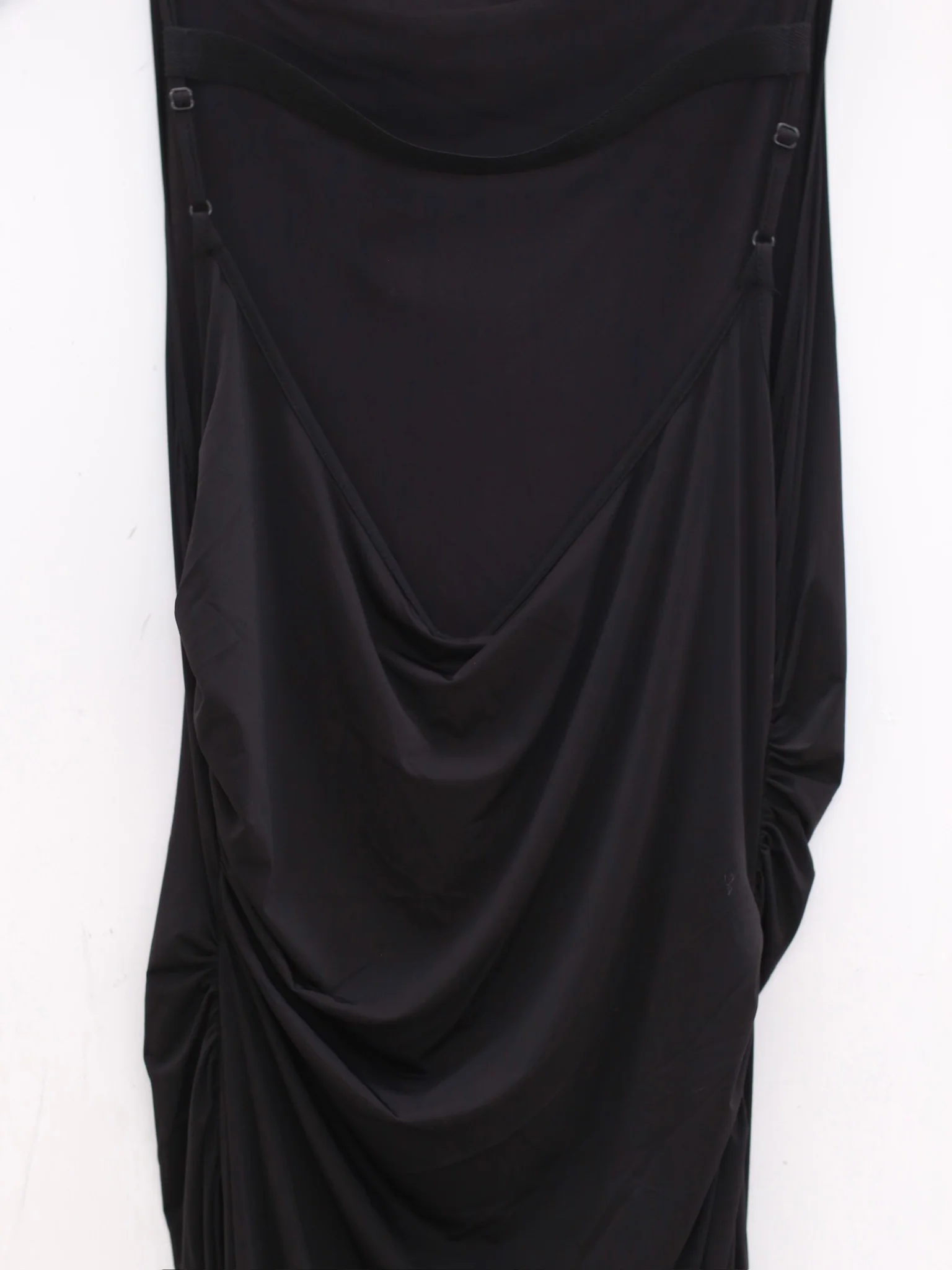 OUDE WAAG 25 Early Autumn One-shoulder pleated dress OW-OW-25PF-DS19P1BL900-HEI Black - Image 12
