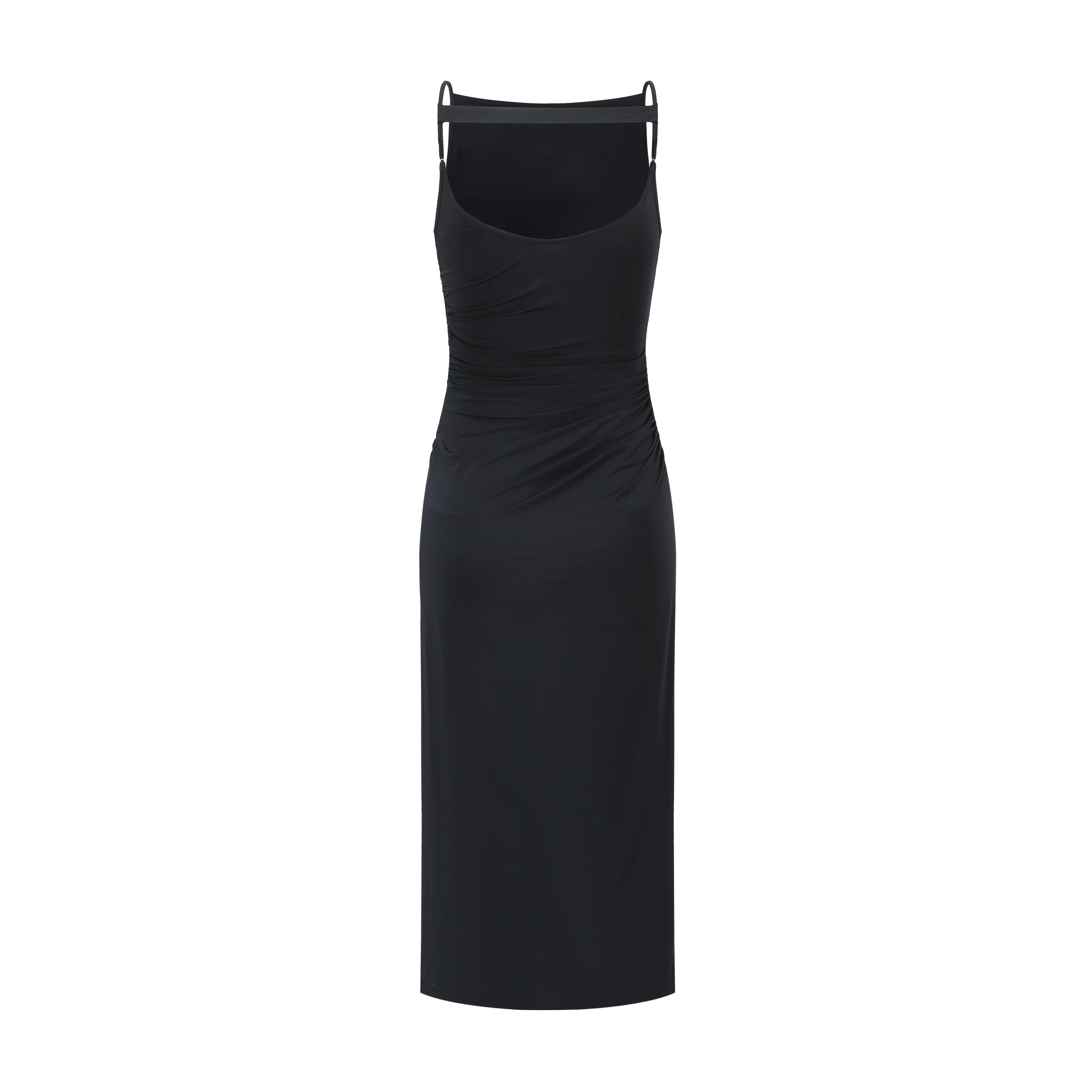 OUDE WAAG 25 Early Autumn One-shoulder pleated dress OW-OW-25PF-DS19P1BL900-HEI Black - Image 8