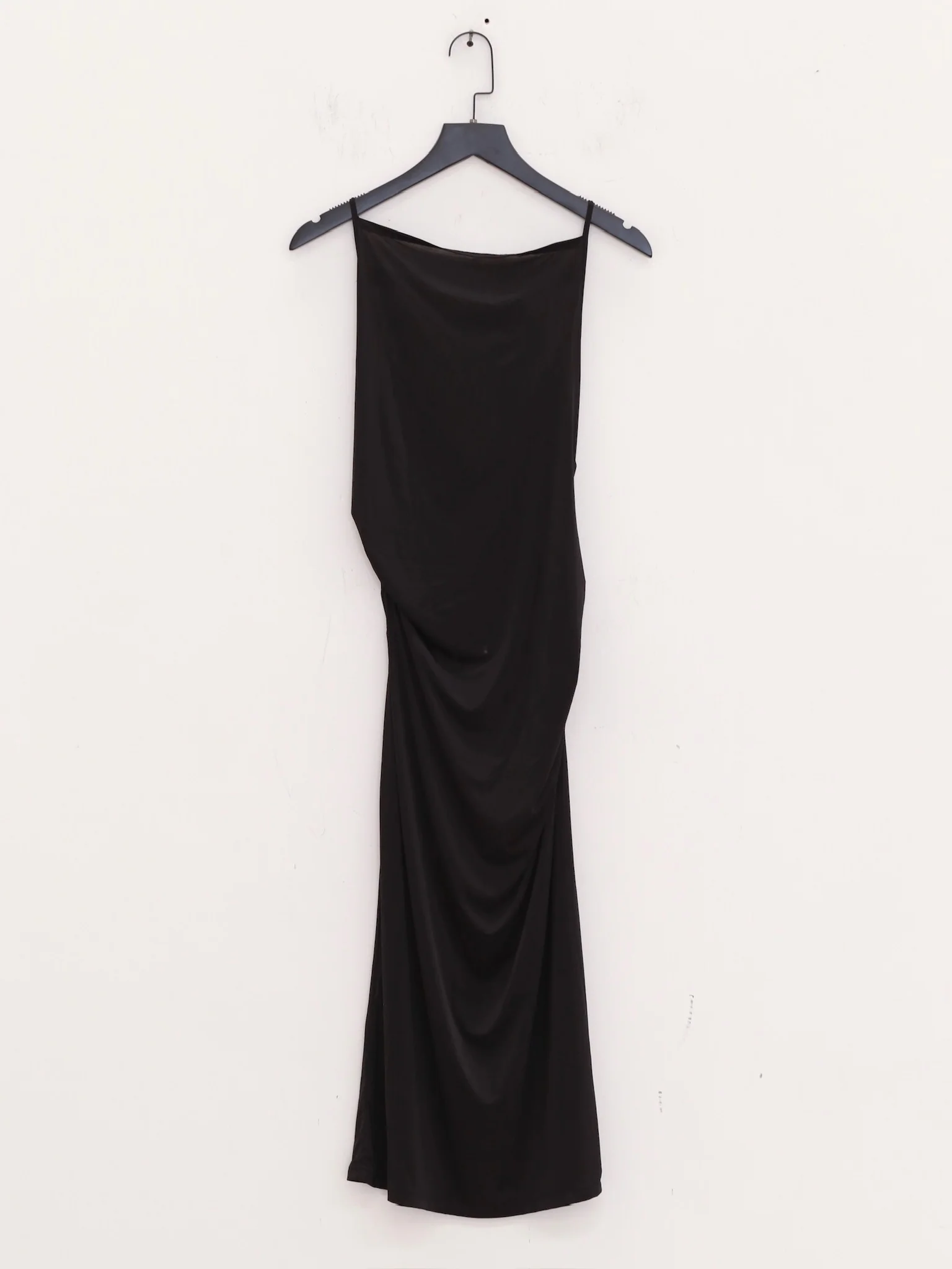 OUDE WAAG 25 Early Autumn One-shoulder pleated dress OW-OW-25PF-DS19P1BL900-HEI Black - Image 9