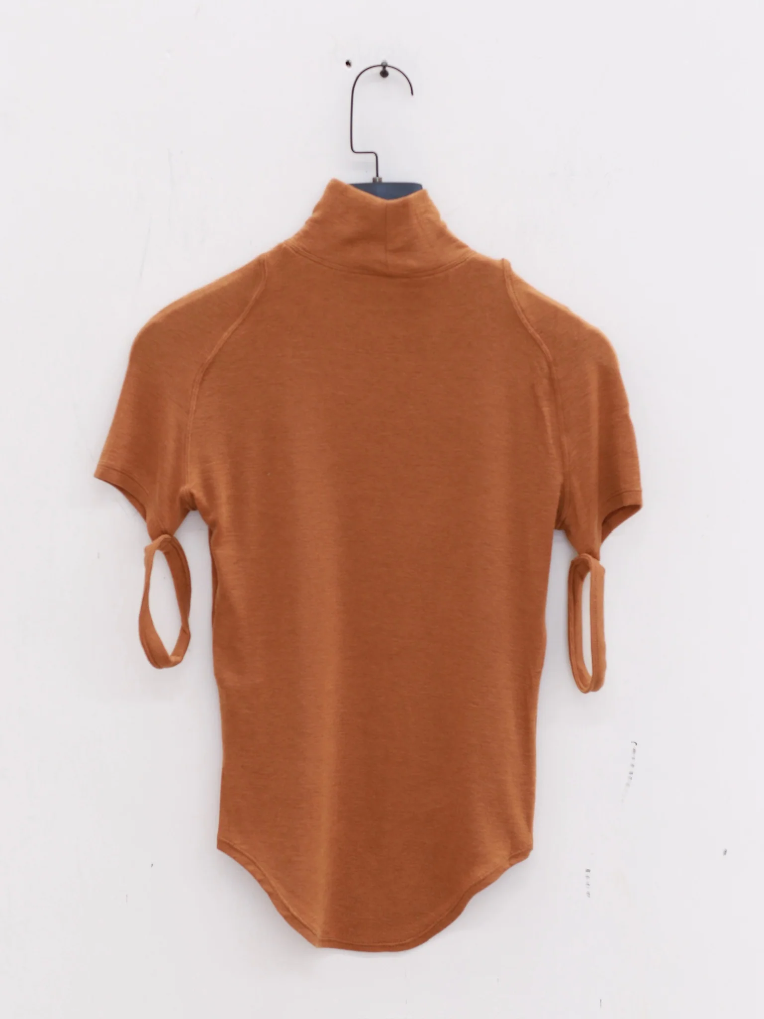 OUDE WAAG 25 Early Fall Ribbed Mock Neck T-Shirt OW-OW-25PF-TP01T2YE430-JH Turmeric (OW-25PF-TP01) - Image 7