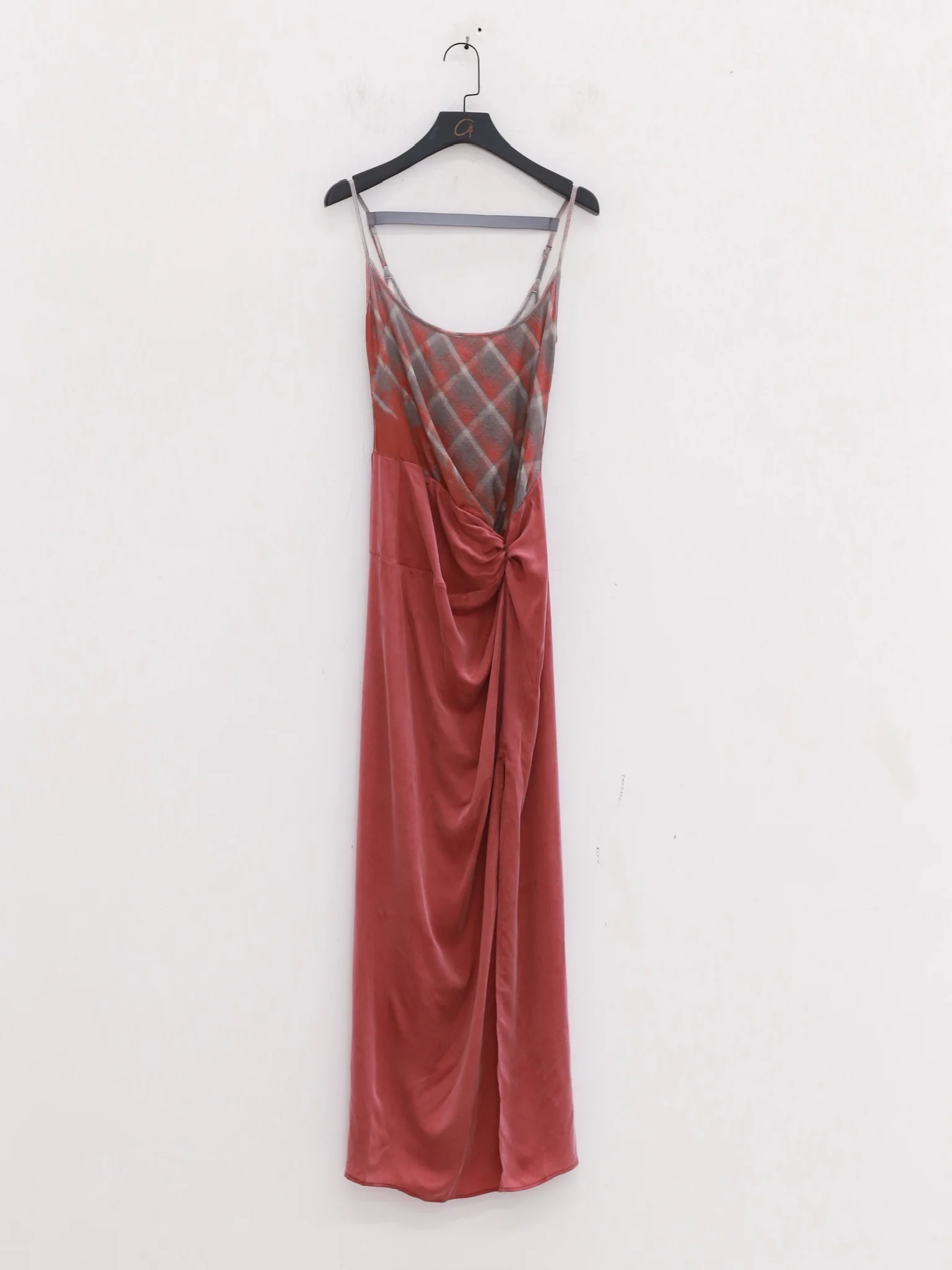 OUDE WAAG 25 Early Fall Spliced Knot Suspender Dress OW-OW-25PF-DS07C2RE026-FLYH Powder Blue Print (OW-25PF-DS07) - Image 5