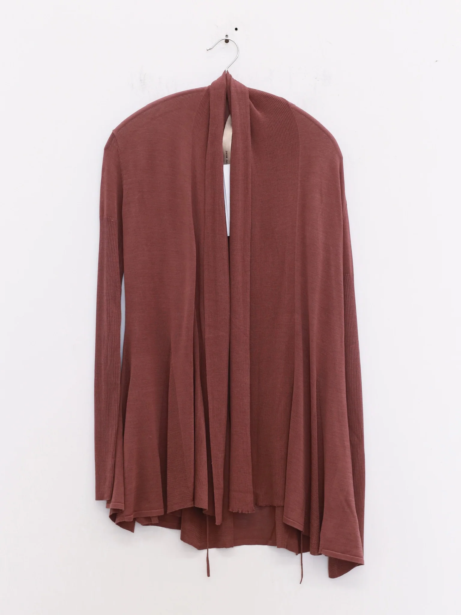 OUDE WAAG 25 Spring/Summer Fishtail Silk Knit Cardigan OW-OW-25SS-KT11S1PU780-HUIZI Gray Purple - Image 4