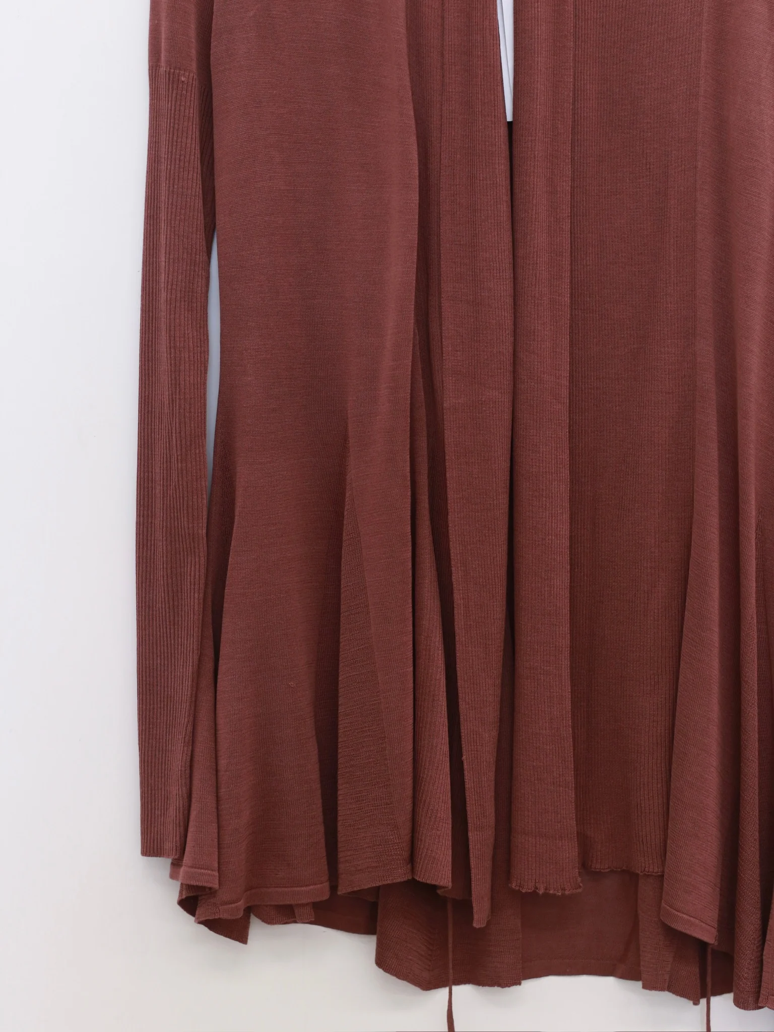 OUDE WAAG 25 Spring/Summer Fishtail Silk Knit Cardigan OW-OW-25SS-KT11S1PU780-HUIZI Gray Purple - Image 5