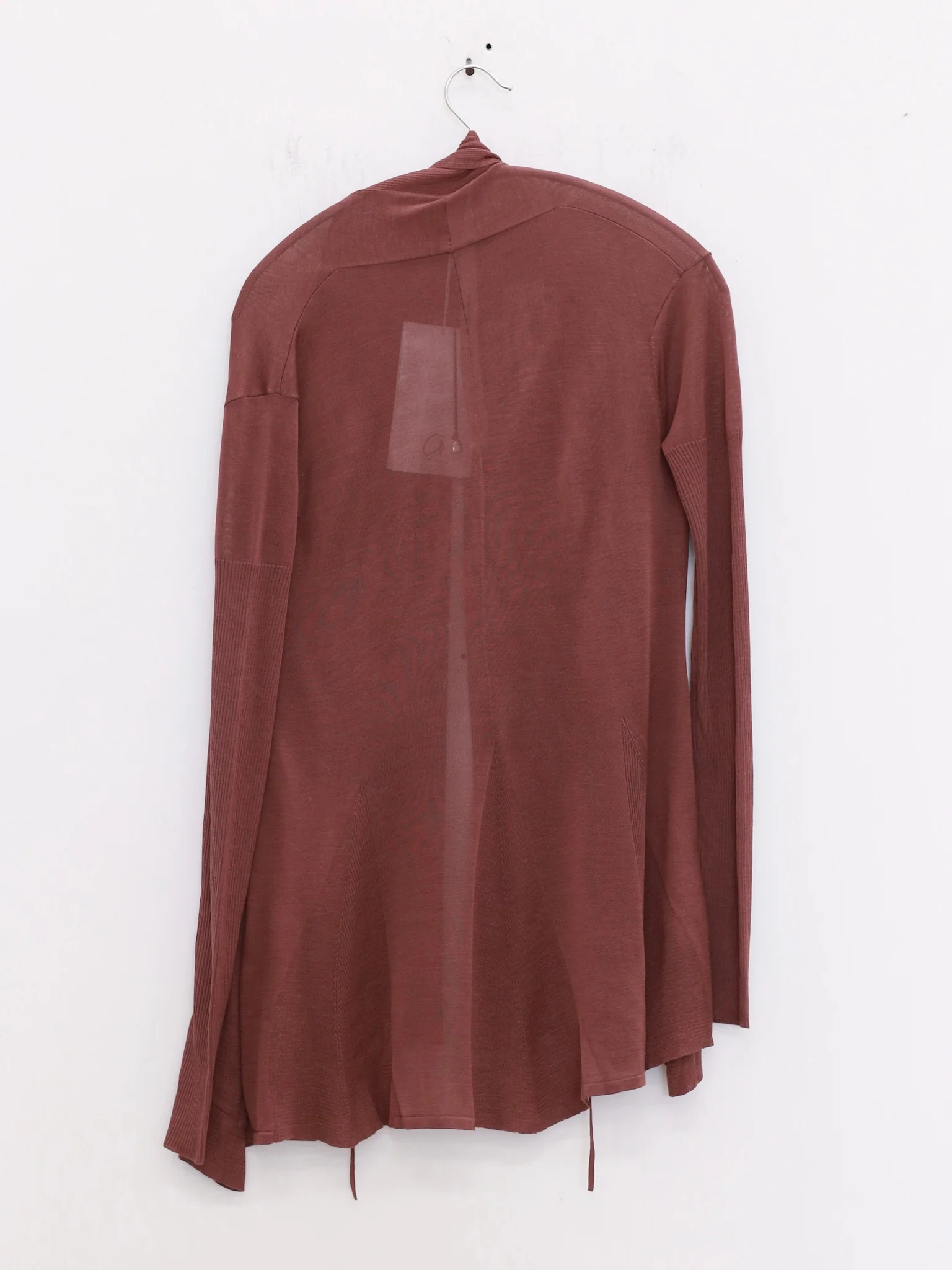 OUDE WAAG 25 Spring/Summer Fishtail Silk Knit Cardigan OW-OW-25SS-KT11S1PU780-HUIZI Gray Purple - Image 7