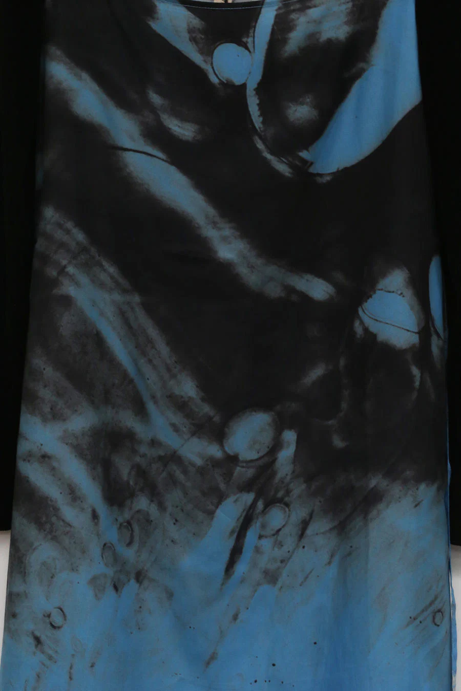 OUDE WAAG Classic Sleeve Tie Dress OW-21AW-DS08 Blue and Black - Image 10
