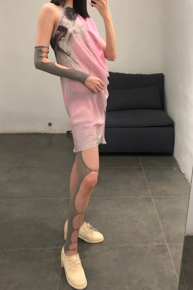 OUDE WAAG cut asymmetrical dress OW19SSDS08 - Image 3