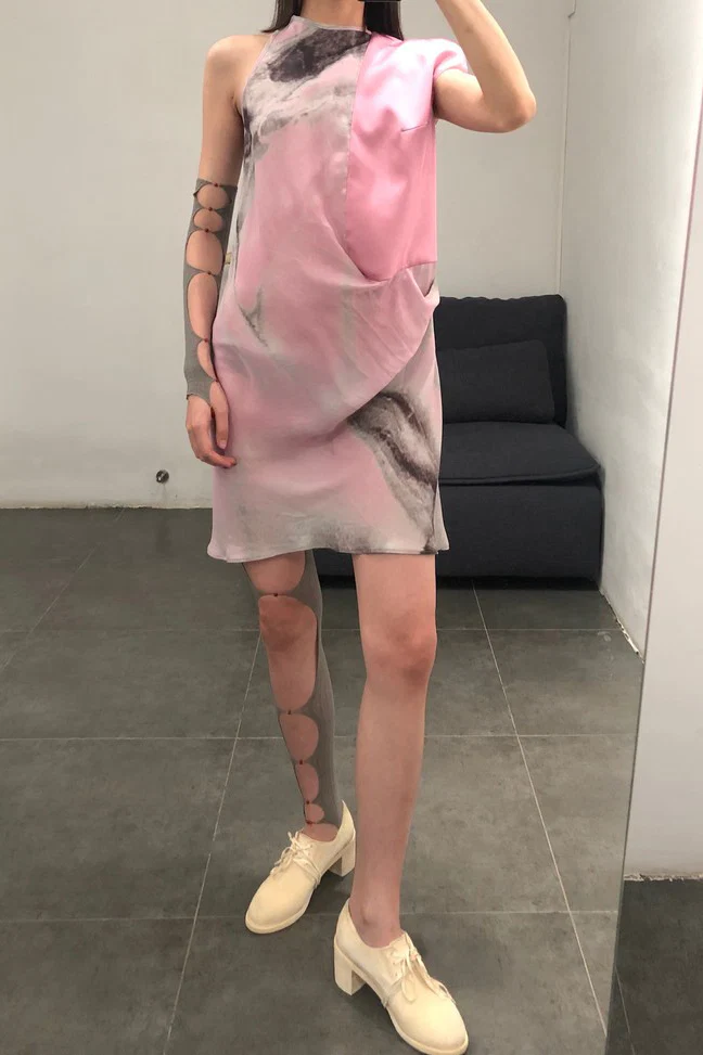 OUDE WAAG cut asymmetrical dress OW19SSDS08 - Image 5