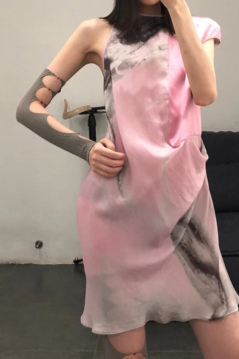 OUDE WAAG cut asymmetrical dress OW19SSDS08 - Image 6