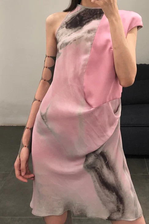OUDE WAAG cut asymmetrical dress OW19SSDS08 - Image 7
