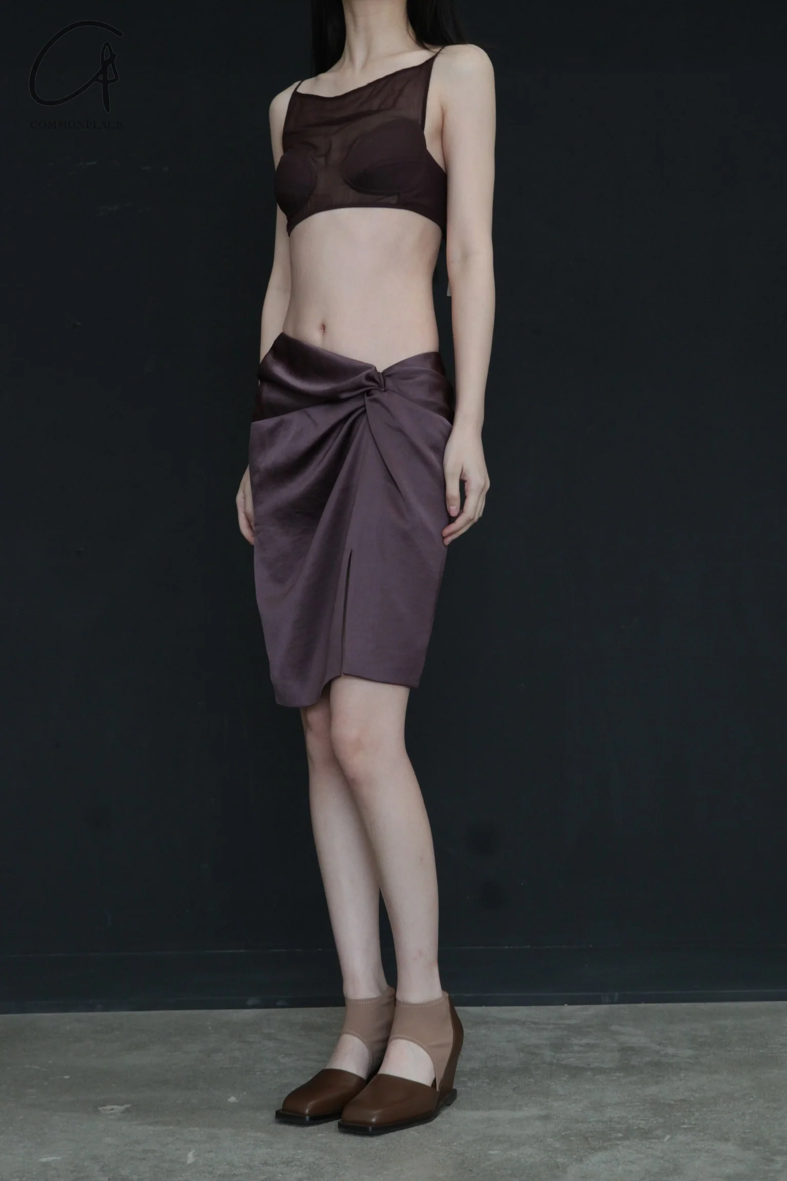 OUDE WAAG deconstructed shell bra OW-24SS-AS03 purple - Image 3