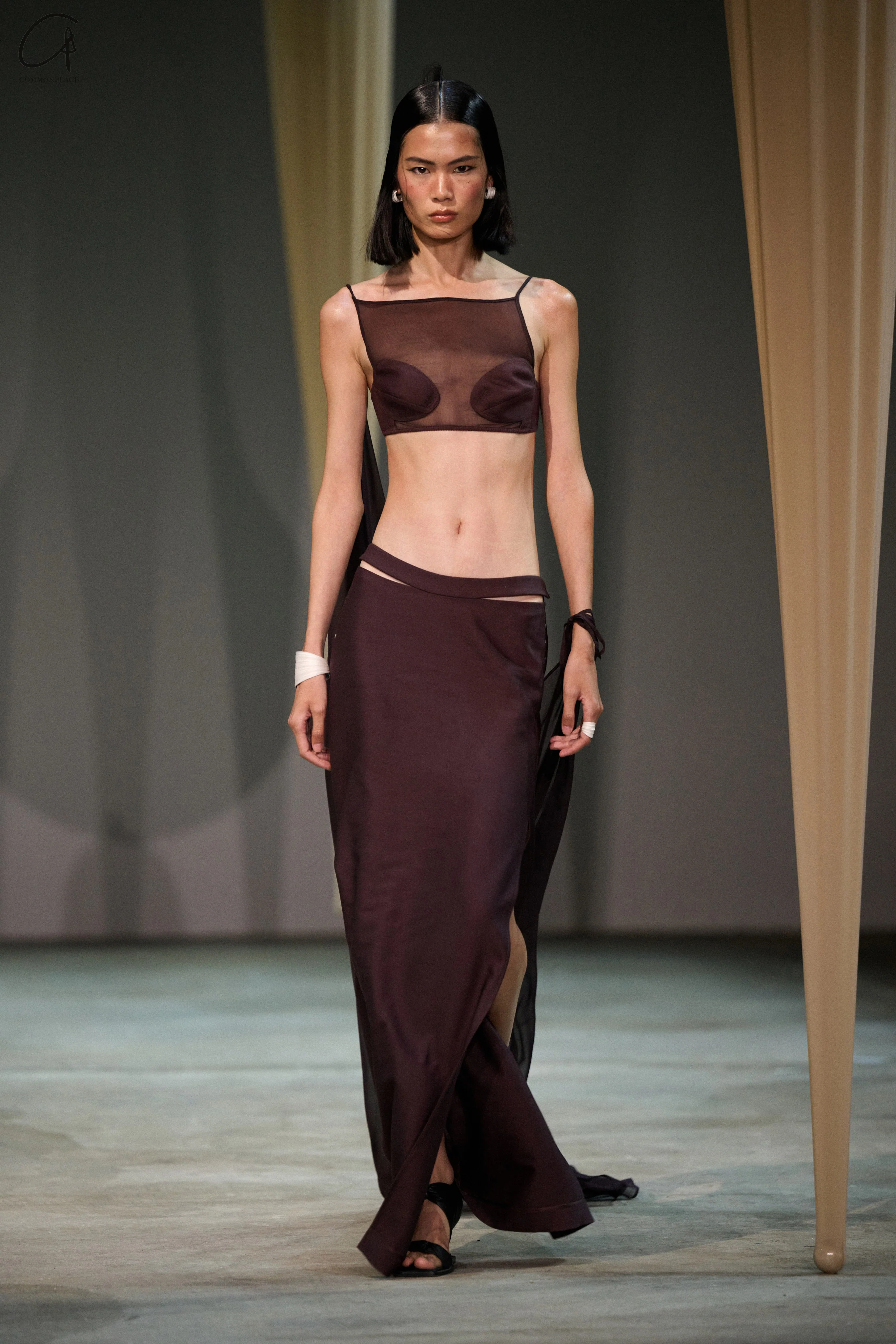 OUDE WAAG deconstructed shell bra OW-24SS-AS03 purple - Image 4