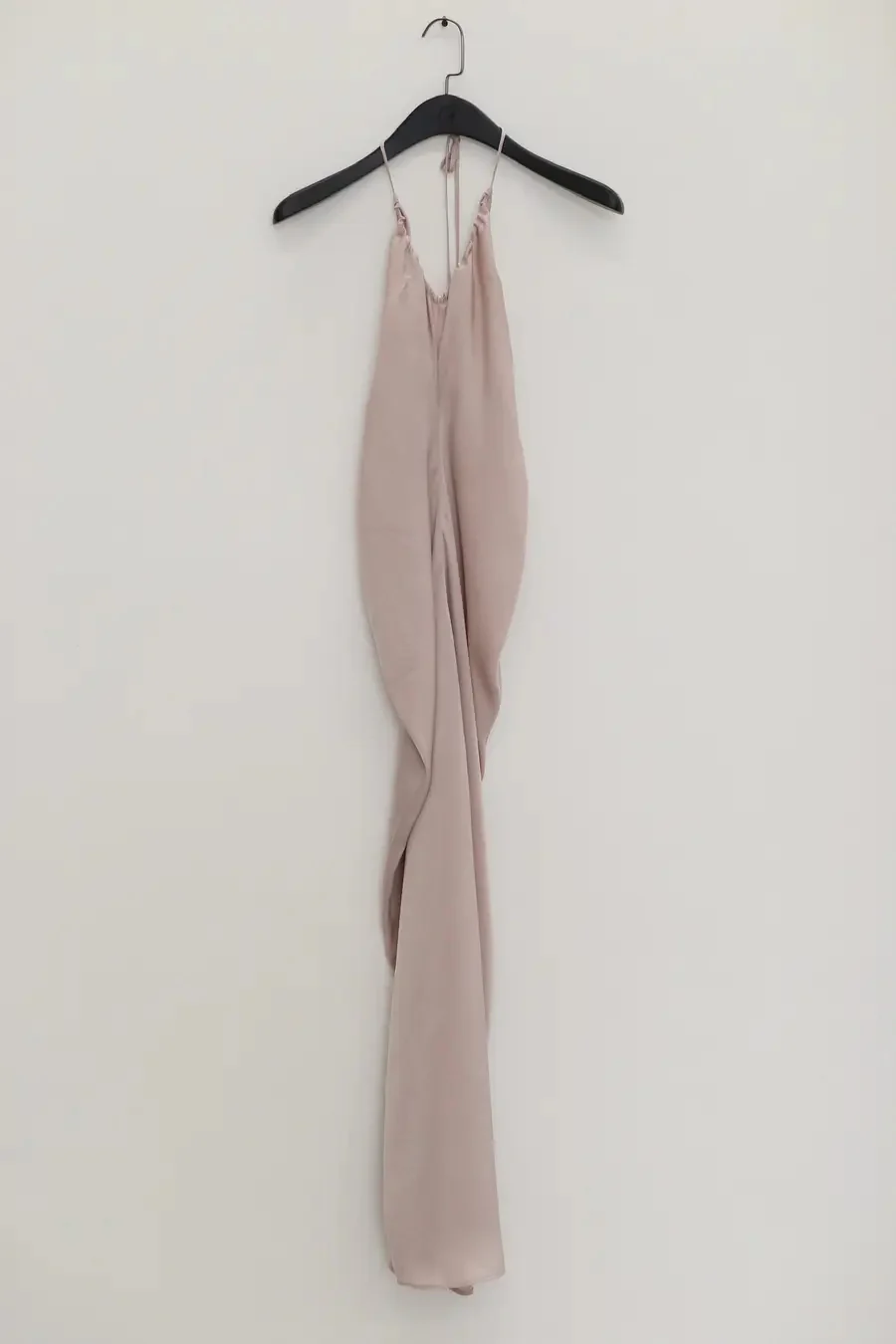 OUDE WAAG hanging halter dress OW-24SS-DS16-MIHUI beige gray - Image 4