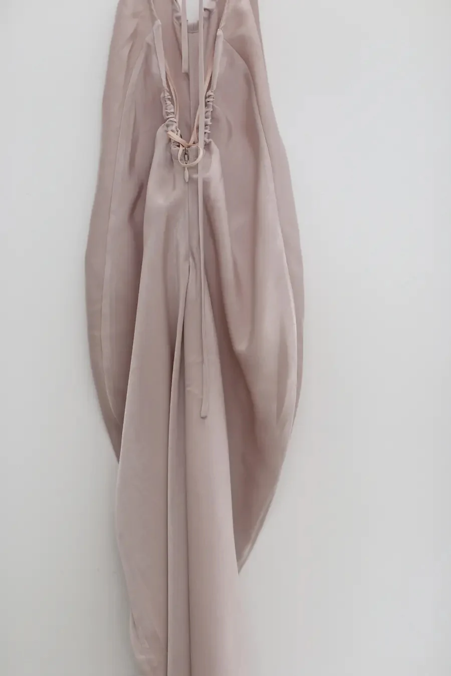 OUDE WAAG hanging halter dress OW-24SS-DS16-MIHUI beige gray - Image 5
