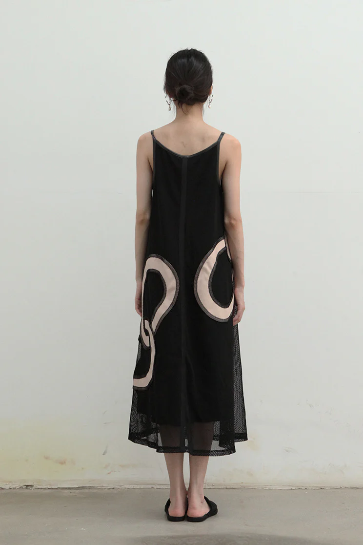 OUDE WAAG leather stitching double-layer skirt OW-20WH-DS01 - Image 3