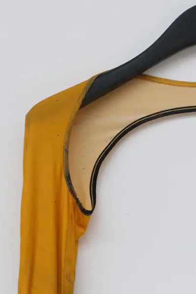 OUDE WAAG Rian Shoulder Printed Interlining Sleeve OW-21AW-AS20YE049 Orange Black OW-21AW-AS20 - Image 7