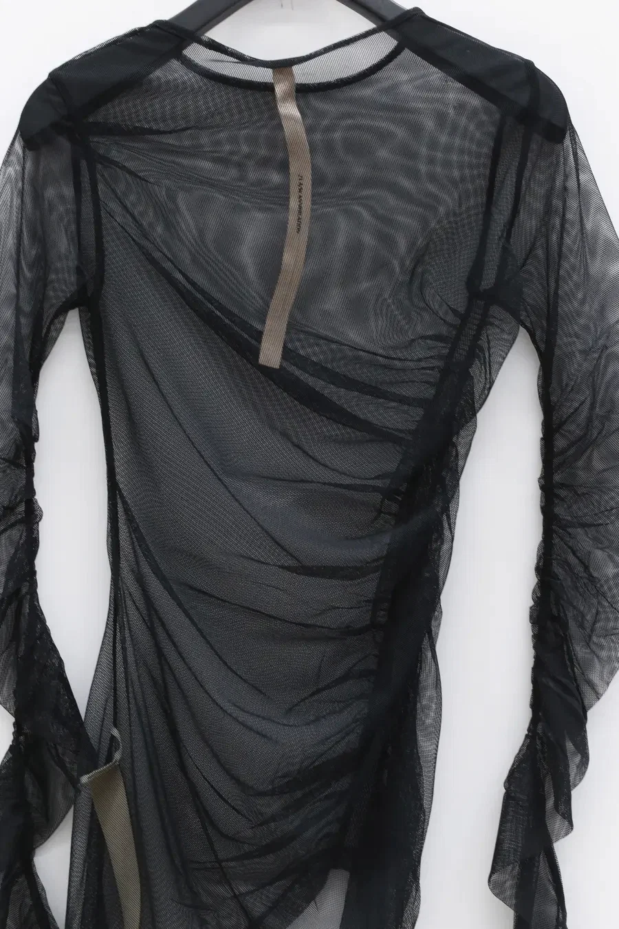 OUDE WAAG Shirring see-through top OW-21AW-TP02BL900 Black OW-21AW-TP02 - Image 10