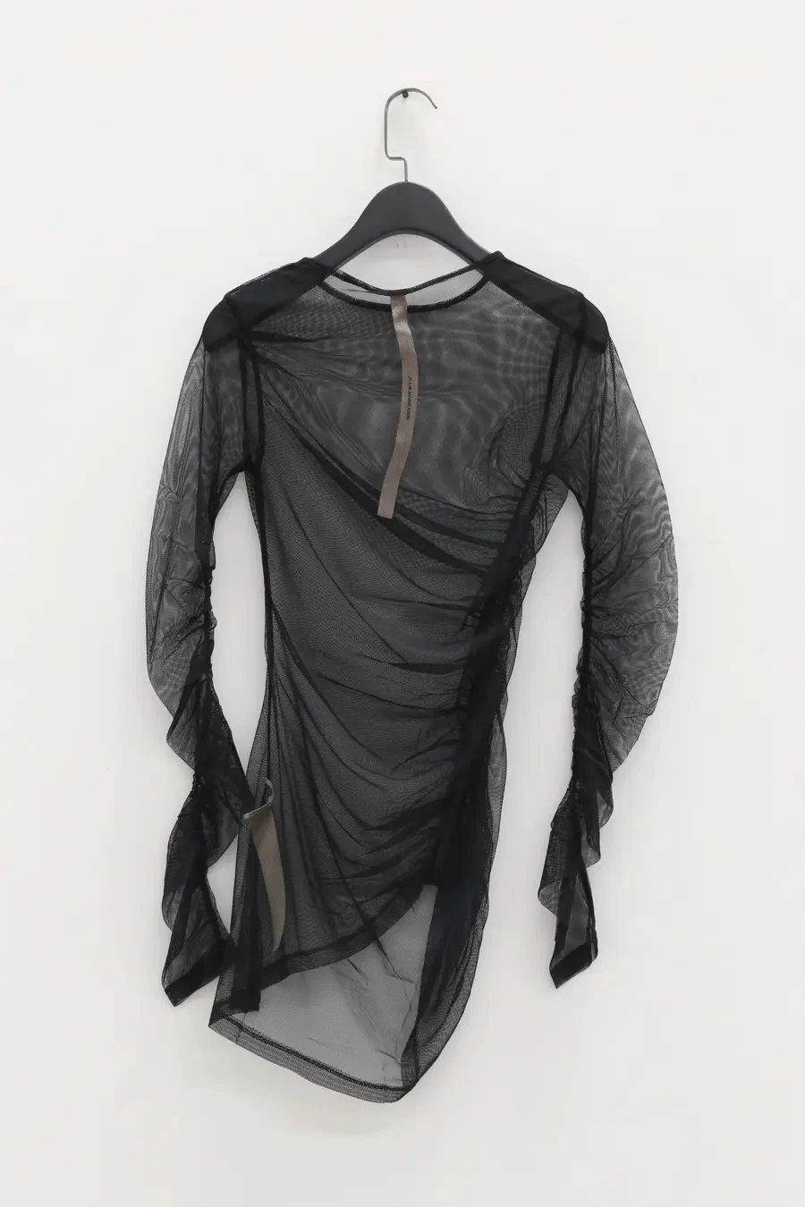 OUDE WAAG Shirring see-through top OW-21AW-TP02BL900 Black OW-21AW-TP02 - Image 12