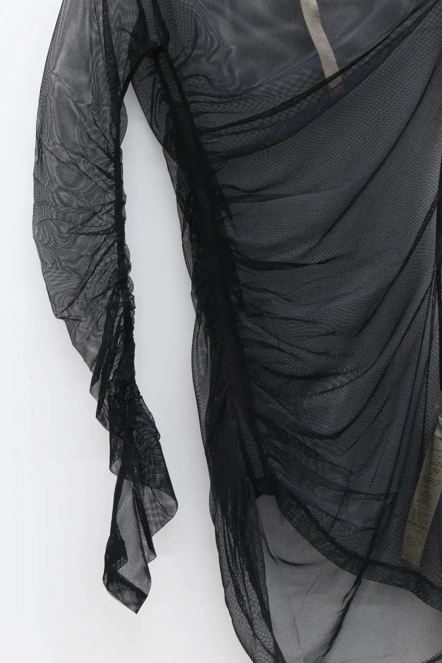 OUDE WAAG Shirring see-through top OW-21AW-TP02BL900 Black OW-21AW-TP02 - Image 9