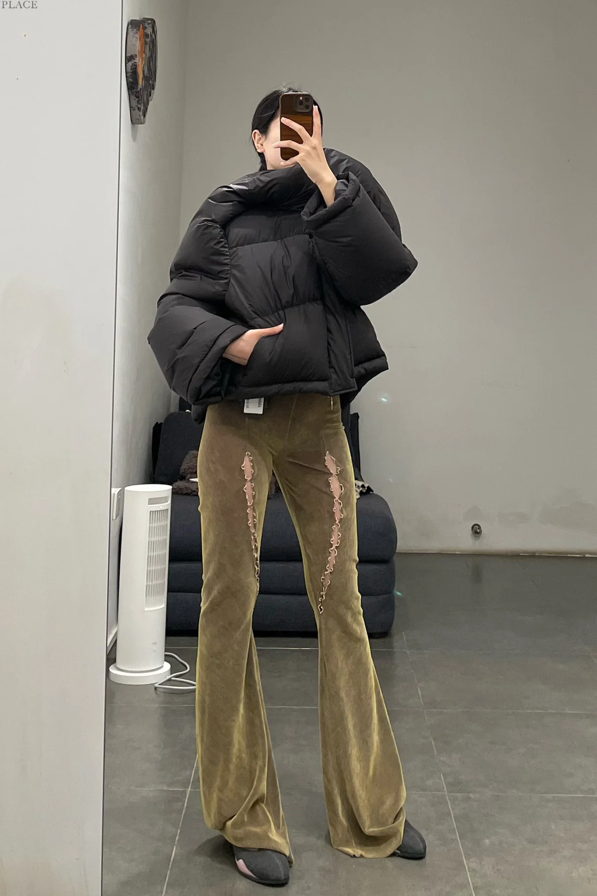 OUDE WAAG Sleeve structured down jacket OW-23AW-DJ01 black - Image 12