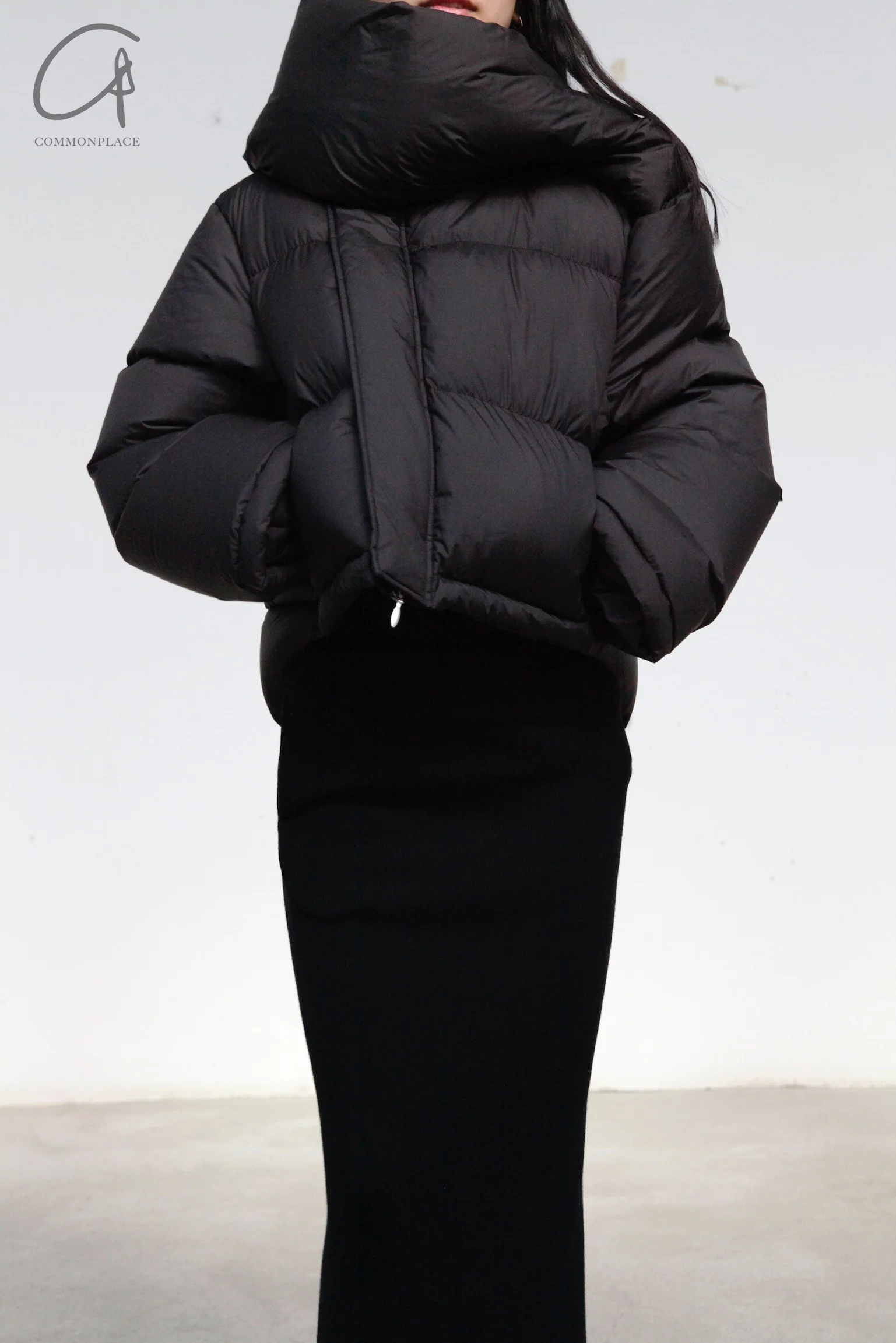 OUDE WAAG Sleeve structured down jacket OW-23AW-DJ01 black - Image 2