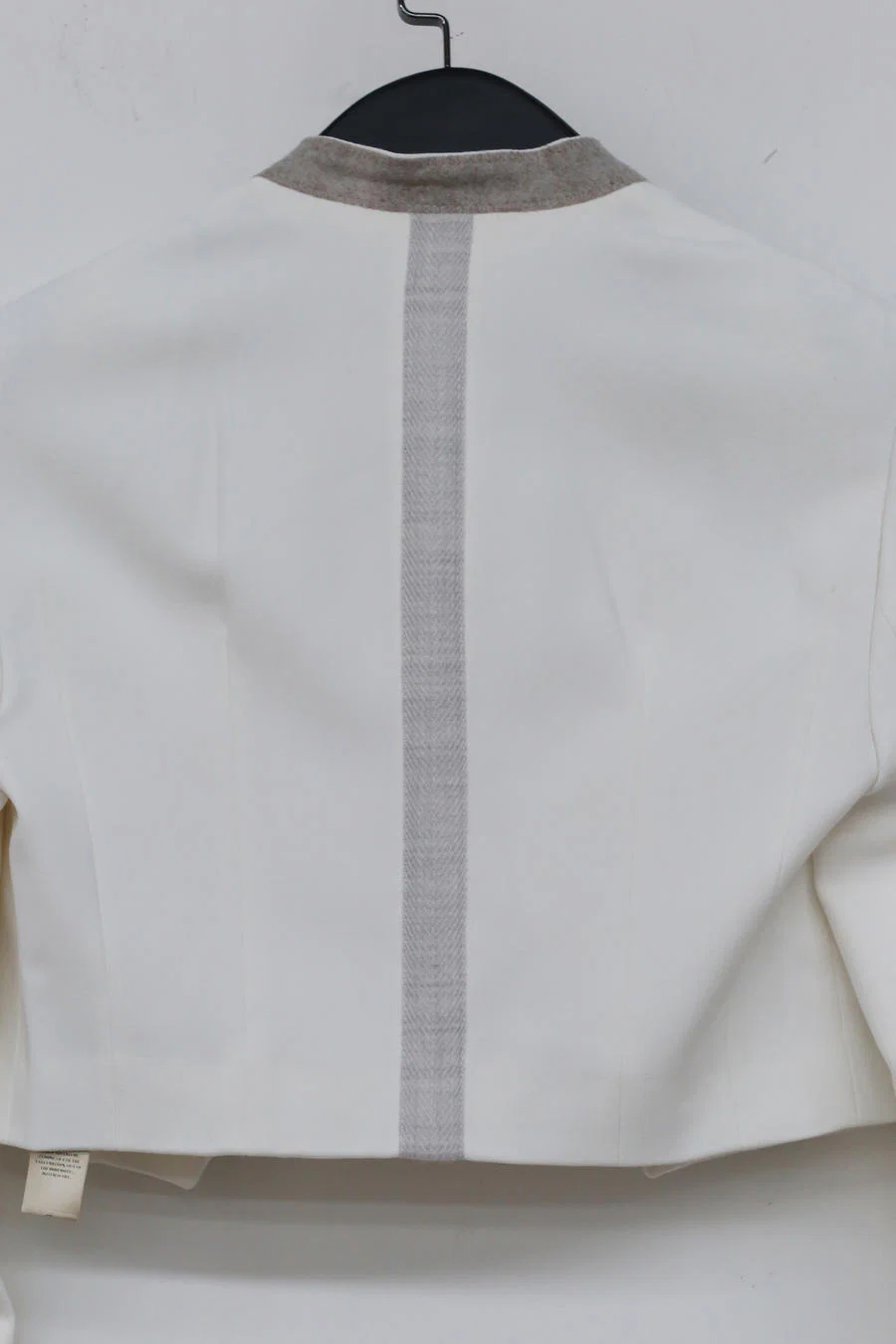 OUDE WAAG Tailored Twill Wool Short Suit OW-21AW-JK06 White - Image 10