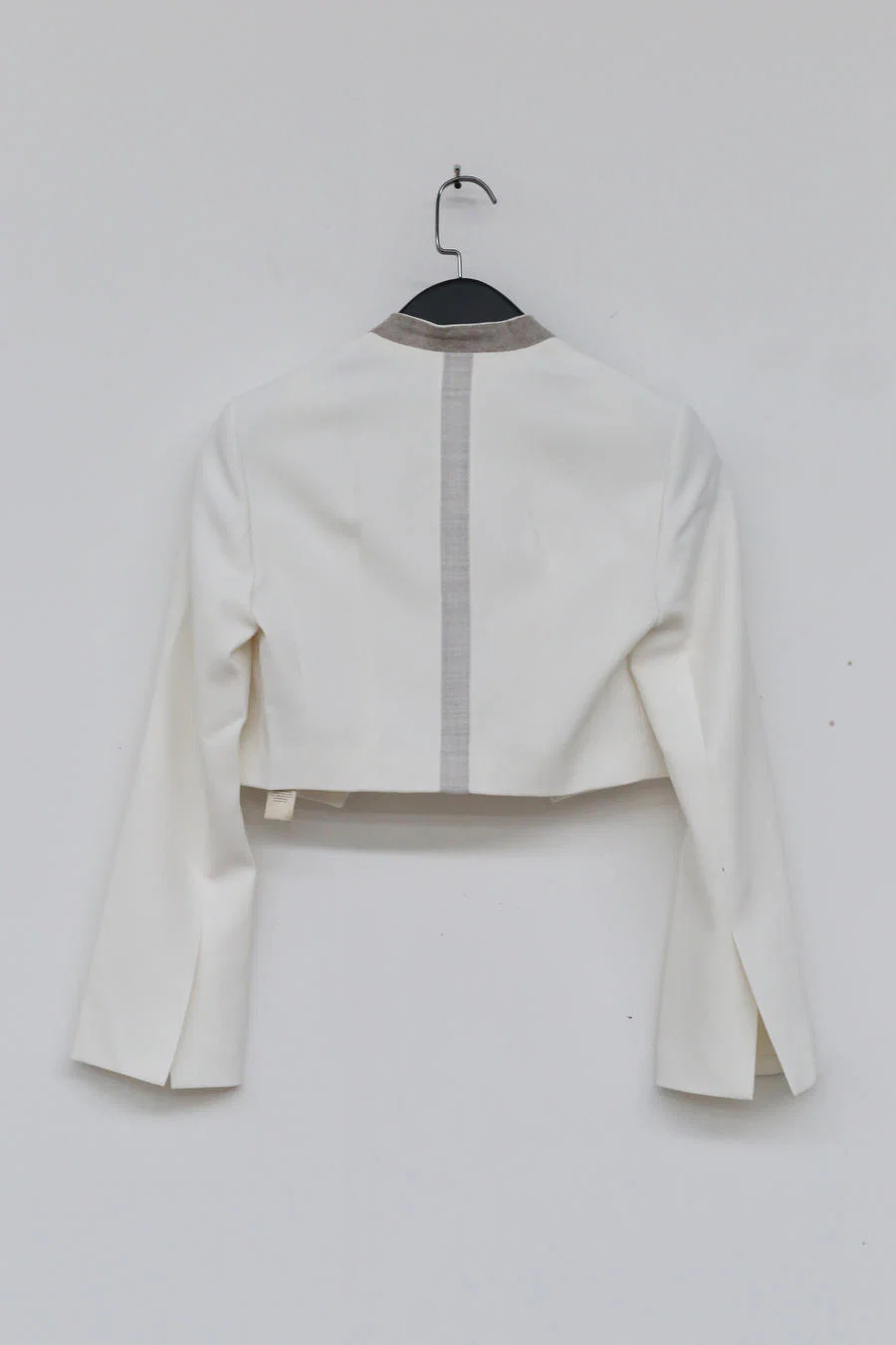 OUDE WAAG Tailored Twill Wool Short Suit OW-21AW-JK06 White - Image 12