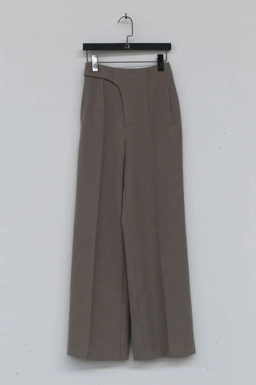 OUDE WAAG wool double-faced wide-leg pants OW-21AW-PT01 light gray - Image 7
