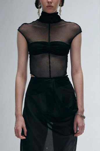 OUDE WAAG Bandeau Sleeveless Bodysuit OW-20SS-UW01BL99 POW10 - Image 10